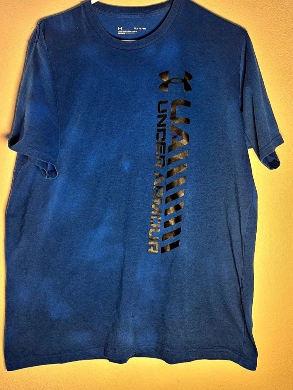 Under Armour Men's UA Vertical Signature Short Sleeve Tee XL Blue